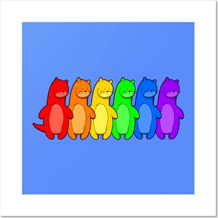 Gay Otter Rainbow Pride Posters and Art